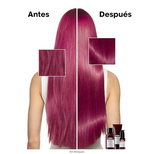 L'Oréal Professionnel, Serum Glass Shine, Anti frizz, Protector Térmico, Hasta 10 lavados, Sin Aclarado, Para todo tipo de Cabello, Vitamino Color Spectrum, Serie Expert, Mini 30ml - imagen 4