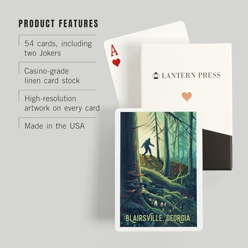 Baraja de Poker 52 Cartas Estilo Bigfoot en Bosque miniatura 3
