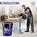 Epoxy Colored Sand Floor Paint, Epoxy Floor Paint For Concrete, Self Leveling High Gloss Marble Effect Coating, For Garage, Wood Floors, Waterproof, Non-Slip, Indoor And Outdoor (Gray, 100 sq. Ft)