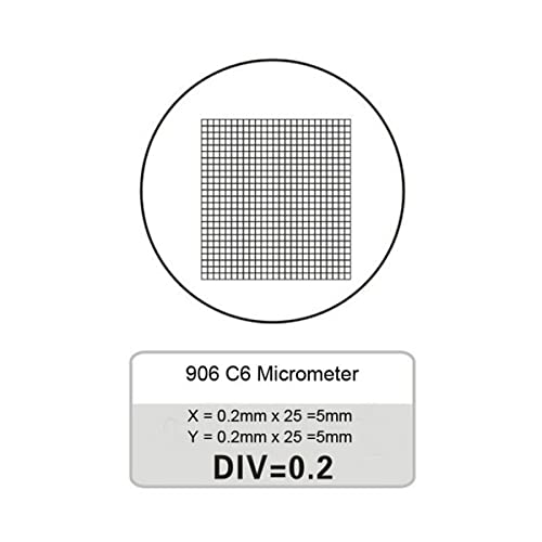 Microscope micromètre 0.2mm C6 graticule plaque cible pour mesure de laboratoire