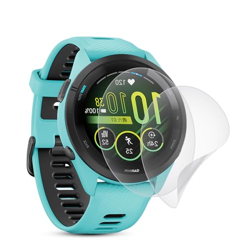 �y�A���`�O���A �t�B���� 2���Z�b�g�z�Ή� GARMIN(�K�[�~��) Forerunner 265S �ی�t�B���� �� TPU�f�� for Forerunner 265S�ی�t�B���� �\��t���ȒP/�S�ʕی�/�C�A�Ȃ�/�w��h�~/�X�N���b�`�h�~/�����ɂ���