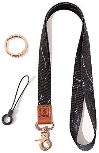 SENLLY Portachiavi Da Polso Con Disegno Originale - Cinturino In Poliestere E Pelle - Multicolore, 19,5 Cm