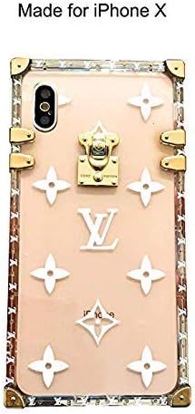 iPhone X Clear Case Elegant Luxury Clear Designer Graphic Case for Apple iPhone X iPhone 10 Only (White)