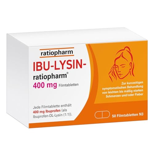 IBU-LYSIN ratiopharm 400 mg Filmtabletten, 50 St IBU-LYSIN ratiopharm 400 mg Filmtabletten, 50 St