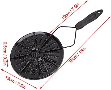Gas Stove Diffuser, Cast Iron Simmer Plate Thermal Storage Avoid Burning and Boiling Caused by Concentrated Overheating Diffuser for Gas