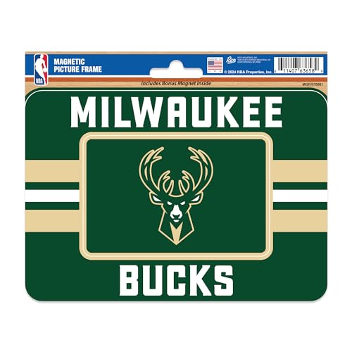 Rico Industries Porta-retrato magnético NBA Basketball Milwaukee ...