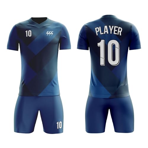 Gaosusu Personalized Women Sport Training Uniform V Neck for Running,Blue