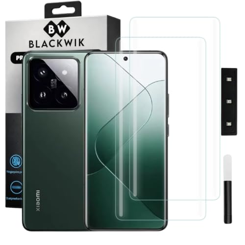 Image of Blackwik UV Curved Tempered Glass for Xiaomi 14 Pro | 2-Pack