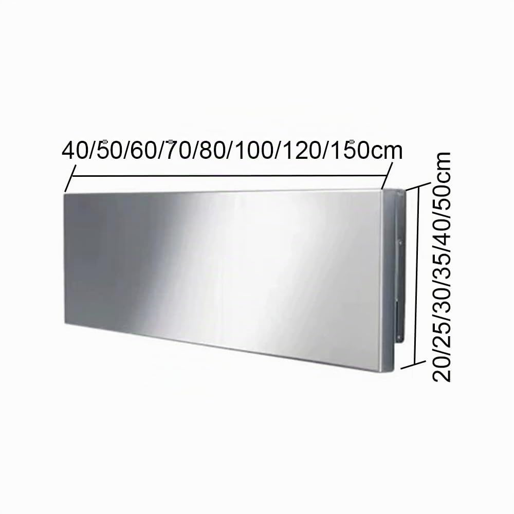 Mesa Plegable de Acero Inoxidable para Montaje en Pared, Escritorio de Cocina/Comedor Que Ahorra Espacio, Mesa de Trabajo Flotante para Ordenador en Espacios reducidos, Escritorio Plegable p