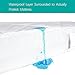 Zippered Crib Mattress Protector - Waterproof Crib Mattress Encasement, Breathable and Absorbent, 6 Sides Fully Encased Cover