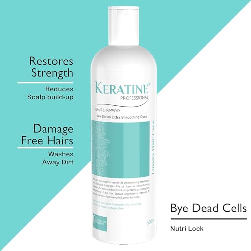 Image of Keratin Professional Keratin Post Treatment Shampoo & Conditioner | Sulphate & Paraben Free | For Keratin Treated Hair | Smoothens, Repairs & Adds Shine | Salon Quality Keratin Hair Care Combo (500ml pack of3)