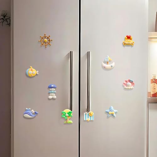 30 imanes decorativos de mar para refrigerador miniatura 6
