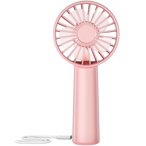 Portable Handheld Fan, Mini Hand Fan 3 Speeds, 1800mAh Personal Small Fans Battery Operated for...