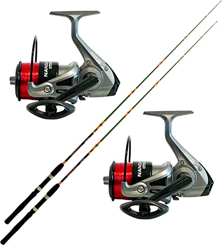 Set De Canne à Pêche Triana Magma – 12 Pièces Avec Bastone Guadino (6/8 Mètres) – Occasion