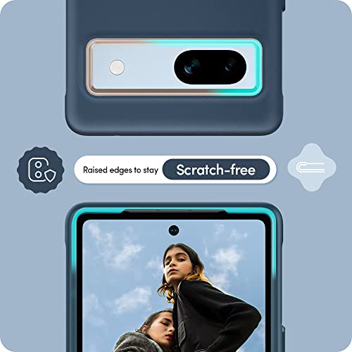 Image of Spigen Cyrill UltraColor | Google Pixel 7a Case | Blue Pixel 7a Back Cover | TPU+Poly Carbonate - Deep Sea