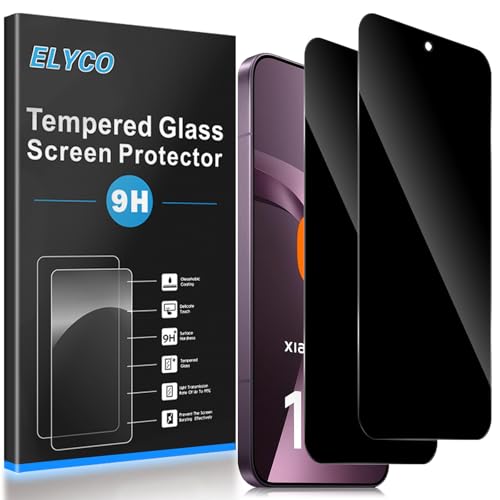 ELYCO Sichtschutz für Xiaomi 17T Pro/15T/15T Pro für Panzergla, 2 Stück – Ansicht 1