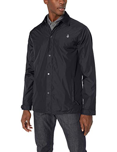 Volcom Men's Skindawg Nylon Snow Jacket, Black, Small