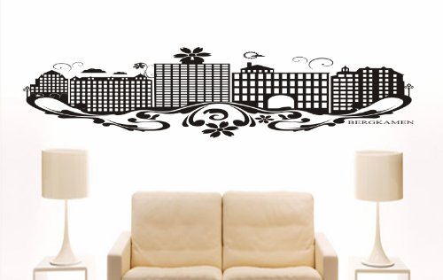 INDIGOS UG Wandtattoo Aachen Skyline – 40x10 Cm, Schwarz, Selbstklebend Für Wohnzimmer & Kinderzimmer