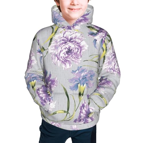 Beautiful Flowers Kid Hoodies Boys Sweatshirts Girls Pullover with Pocket3
