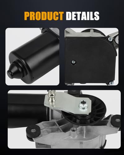 Image of ROADFAR Front Windshield Wiper Motor Compatible For Cadillac For Escalade | Fit For Chevrolet For Tahoe 1995-2000|For GMC For C1500 Suburban 1995-1999|For GMC For C2500 1991-2000|OEM:22100736|5 Pins
