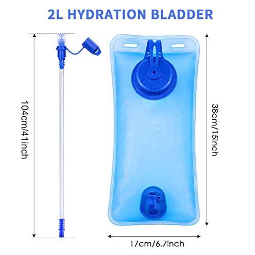 Trinkblase GIEMIT Trinkrucksack 2L für Outdoor-Aktivitäten