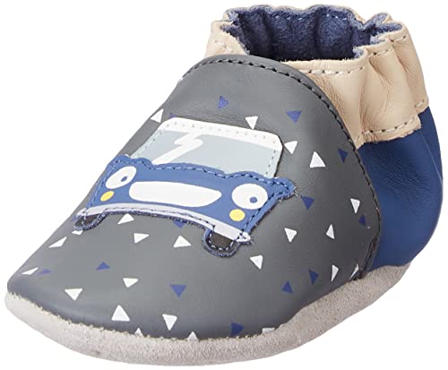 Robeez CAREXPEDITION, Chausson pour Nourrisson Bébé garçon, Gris Fonce Bleu, 21 EU Cover
