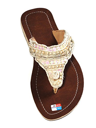 Damen Flip Sandale Shell Zehentrenner Zehenpantolette