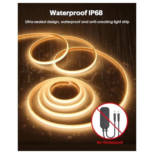 65.6FT Waterproof Dimmable LED Strip Light