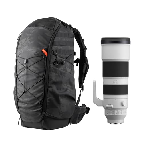 PGYTECH OnePro Super Teleobjektiv Rucksack für DSLR und Sony, Nikon, 600/800mm Objektiv, Professioneller ST Kamerarucksack Fotorucksack für Canon DSLR bis zu 1200 mm