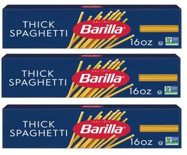 Thick Spaghetti Pasta (Pack Of 3 Boxes), 16 oz. Each