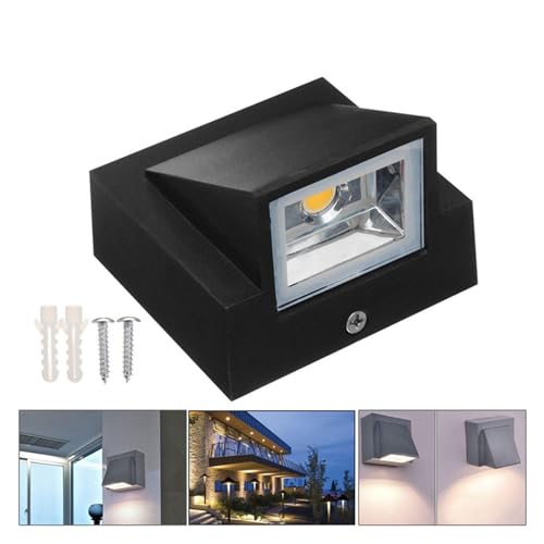 Applique murale LED 5W COB 4000K blanche pour intérieur et extérieur - 3