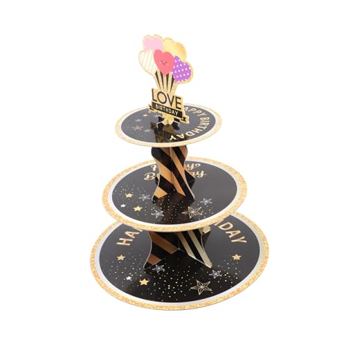 Cabilock Soporte Para Pasteles De Papel Forma De Soporte Para Macarrones De Tres Para Puesto De Pasteles Fiestas y Exhibición De Tartas