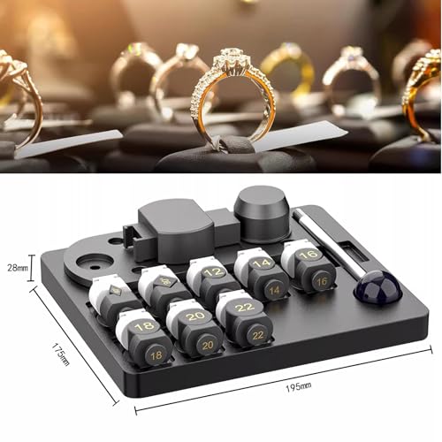 Dobladora de anillos con troqueles protectores para orfebrería 3