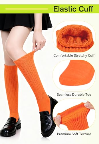 Image of Zando Slouch Socks for Women - 80s 90s Knee High Scrunch Socks Soft Long Stacked Boot Sock Warm Winter Sock Daily Wear
