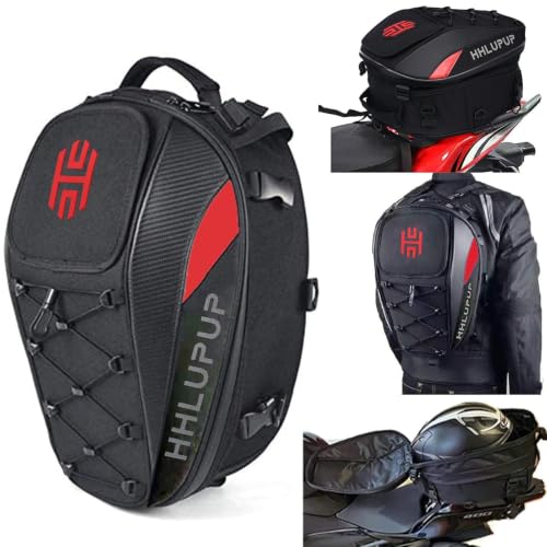 Bagageiro Baú Mochila Motocentric 30 L Motociclista VERMELHA
