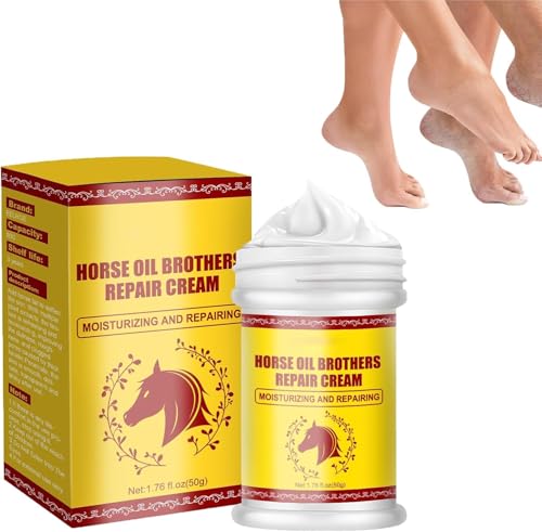 Image of Horse Oil Foot Repair Cream,Horse Oil Hand Foot Cream,Handcreme, Anti Cracking Skin Repairing Moisturizer,for Rough Dry & Cracked Chapped Feet Heel Skin,Remove calluses from feet,foot cream (1PC)
