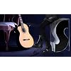 Guitar Foot Rest Stool Height Adjustable Footstool Excellent Stability with Rubber End Caps and Non-Slip Rubber Pad for Classical Guitar