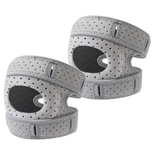 2Pcs Knee Braces for Women Men, Patellar Pad Realign Knee Joint, Adjustable Tendon Support Sleeve Braces for Meniscus, Orthopedic, Knee Support for Athletes
