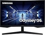 Samsung 27-Inch G55C Odyssey QHD 2K Curved Gaming Monitor, HRDR 10, VA Panel, 1ms MPRT, 165hz with Game Mode, Supports AMD FreeSync, HDMI and DisplayPort, Local Warranty