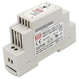 Abmessungen: 93x56x25mm Heschen Meanwell Schaltnetzteil Hutschienen Netzteil DR-15-5 12W 5V 2,4A DIN-Schiene UL CE aufgeführt