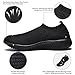 konhill Women's Lightweight Walking Shoes Breathable Slip On Tennis Sneakers Casual Mesh Workout Athletic 9 US All Black