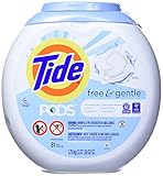 Tide Laundry Detergent Pods, Free & Gentle, 81 Count (Pack of 1)