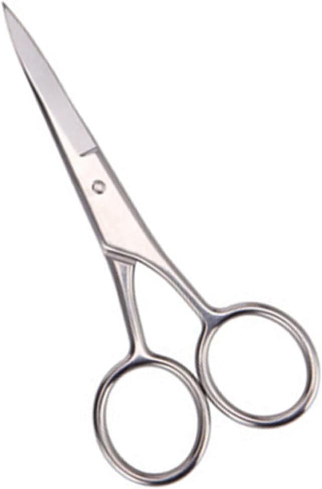 2pcs Endurance Stainless Steel Scissors for Beard Trimming Mustache Cutting Barbers Salons
