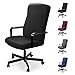 Funda de Silla de Oficina Modernas Estilo Simplista Cubiertas de la Silla de la computadora de Oficina Cubierta de la Silla Oficina removible (no Incluye Sillas) (M, Negro)
