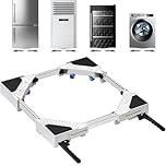 NIUXX Heavy Duty Adjustable Appliance Dolly with 360° Wheels | Mobile Rolling Base with Wheels for Washing Machine & Tumble Dryer | Fits 42 to 69 cm Width | Max Load 400 kg