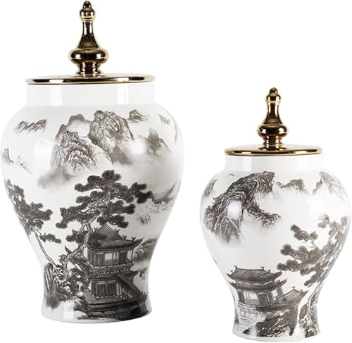 Vases-pot de gingembre céramique blanc pour sublimer une table