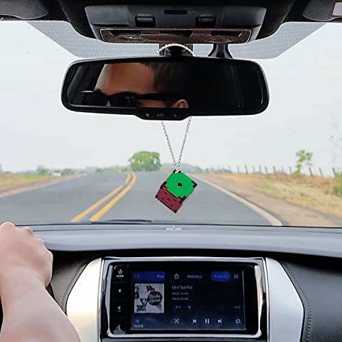 Image of Car Air Freshener Auto Perfume Car Decor Accessory Wood Scent Essential Oil Aroma pendant for Car Mirror Hanging Car Interior Diffusers Exclusive gifts (1 pcs, AQUAFRESH-FRAGRANCE)