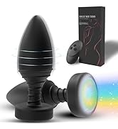 ChciLSQ Analvibratoren mit 10 Vibrationsmodi Klein Silikon Analplug für Anfänger LED Leuchtender ...