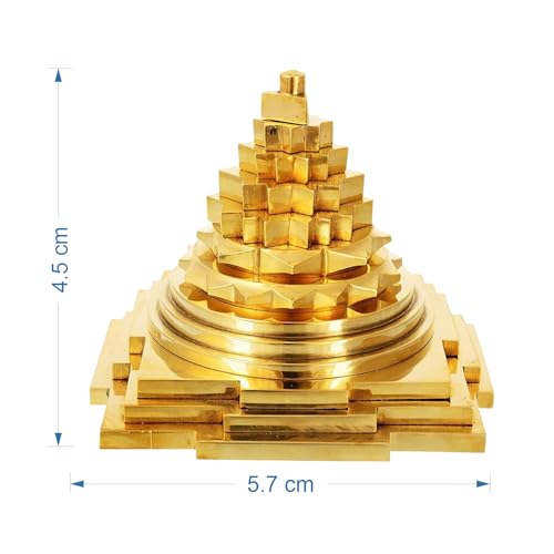 Home Genie Goddess Laxmi Maha Meru Shree Yantra Original Metal for Home Pooja Health Wealth and Prosperity - Image 3