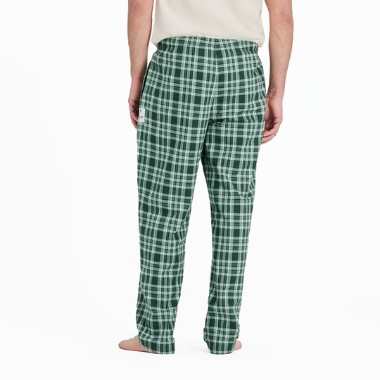 Life is Good. Men's Treeline Plaid Classic Sleep Pant, Treeline Green, Large2